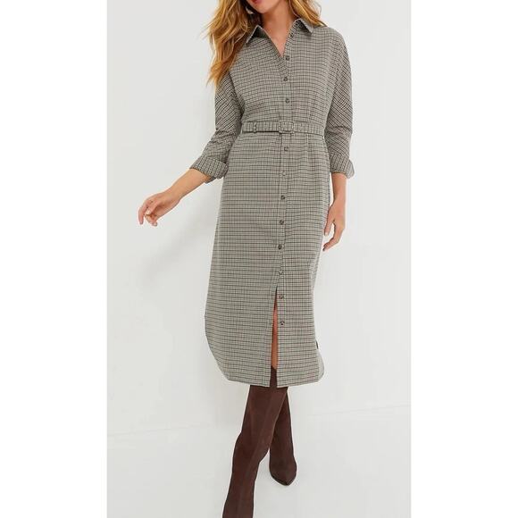 TUCKERNUCK Brown Plaid Sycamore Check Belted Vera Dress NWT Size XXXL - Picture 4 of 15